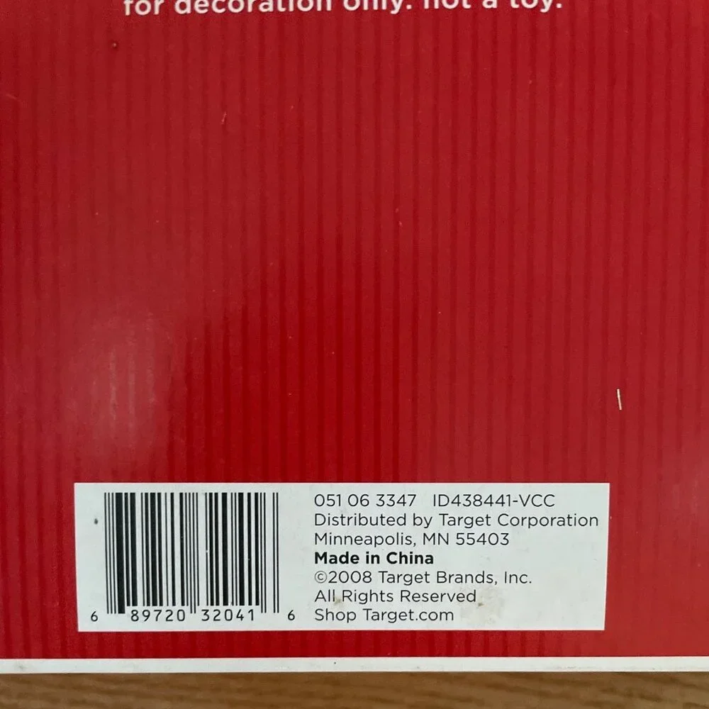 Target 9 Count Holiday Mini Ornaments Candy Canes Holly Snowflake Christmas 2008